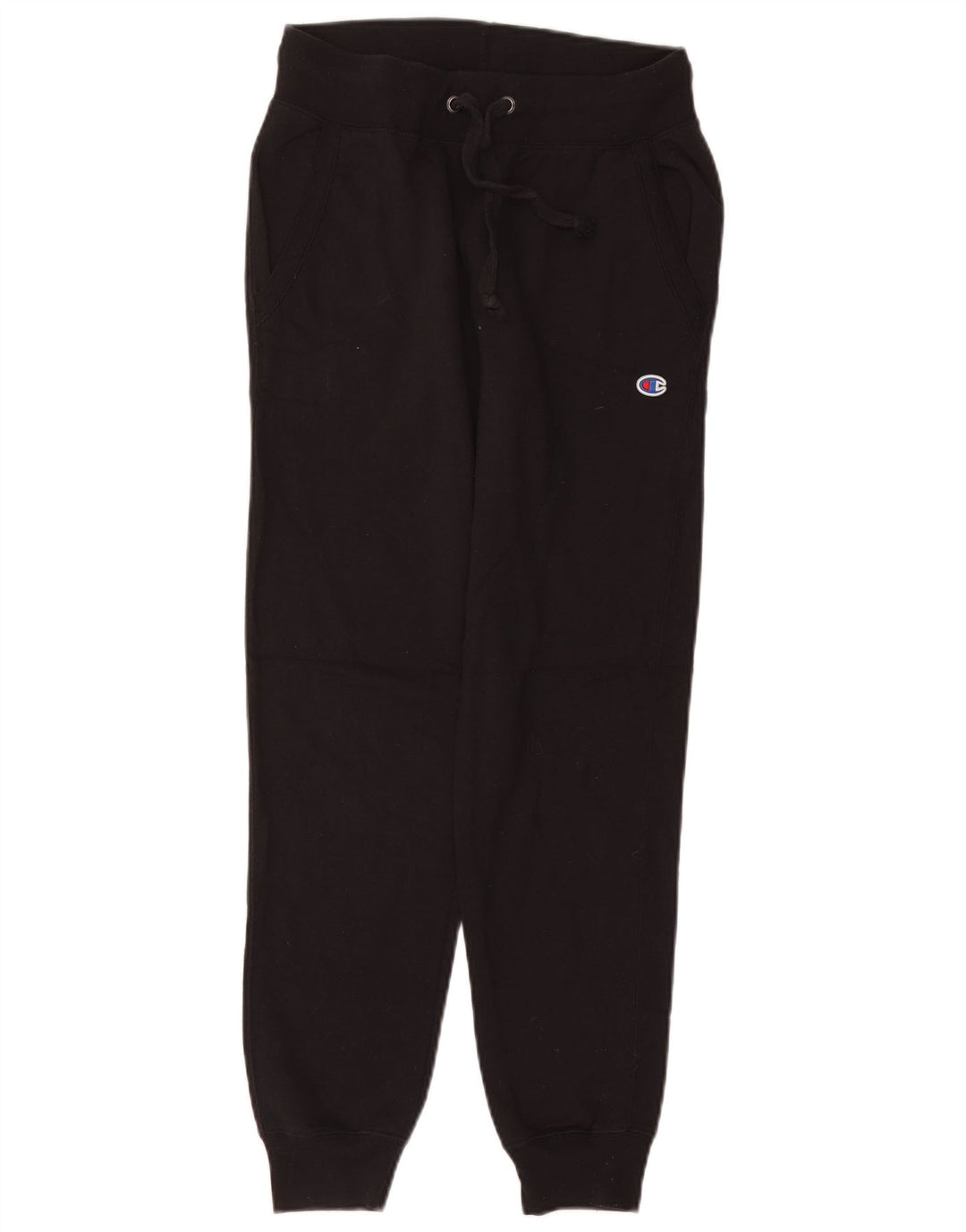 Champion Mujer Chándal Pantalones Joggers UK 10 Small Negro Poliéster