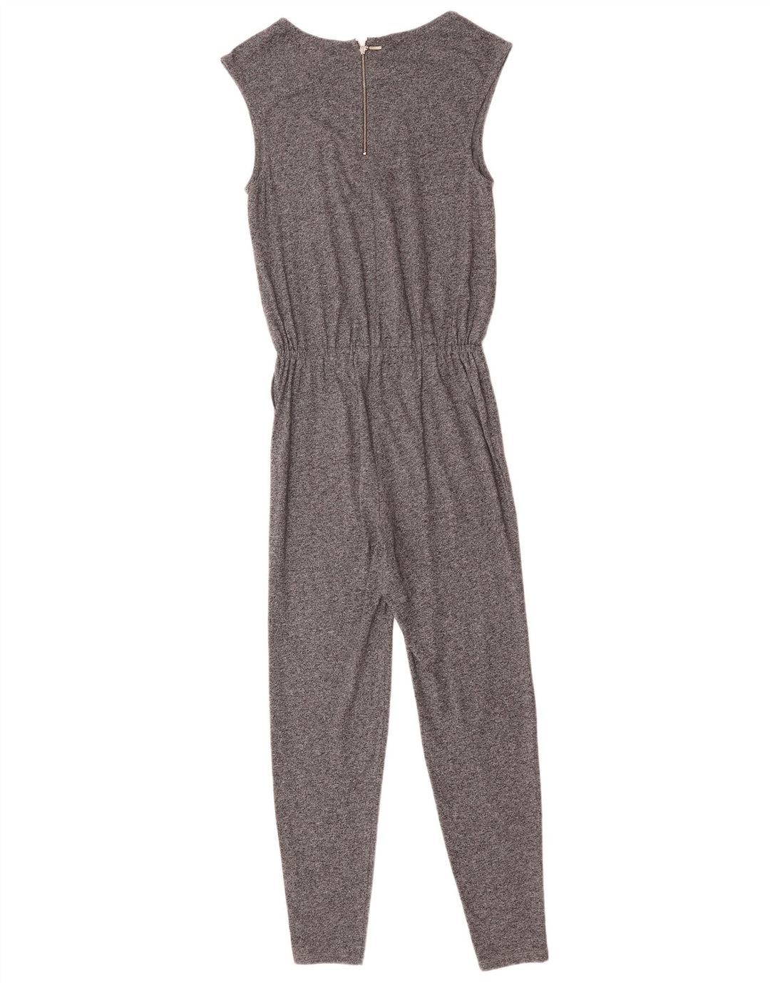 BENETTON Mono sin mangas para mujer UK 6 XS Algodón moteado gris
