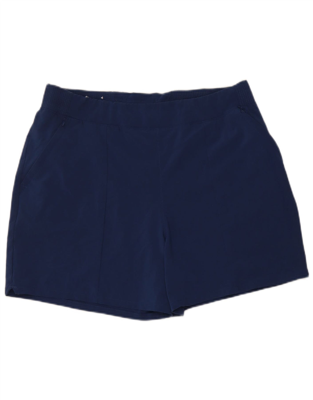Columbia Pantalones Cortos Casuales Para Mujer Grande W32 Poliéster Azul Marino