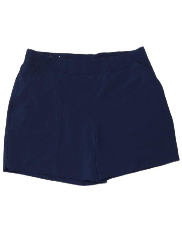 Columbia Pantalones Cortos Casuales Para Mujer Grande W32 Poliéster Azul Marino