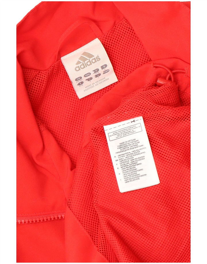 ADIDAS Chaqueta de chándal para hombre UK 38/40 Poliéster color block mediano rojo