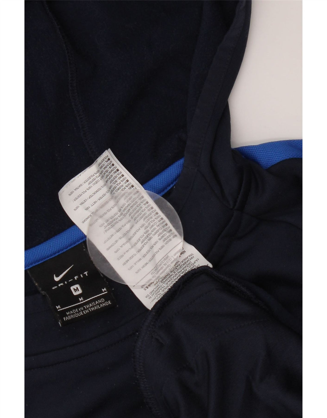Nike - Sudadera con capucha para hombre, color azul marino medio, poliéster color block