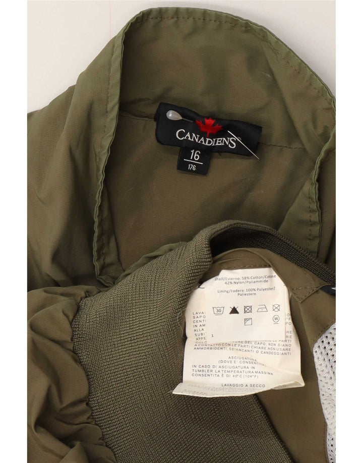 Cazadora bomber Canadiens para niño 15-16 años Algodón verde