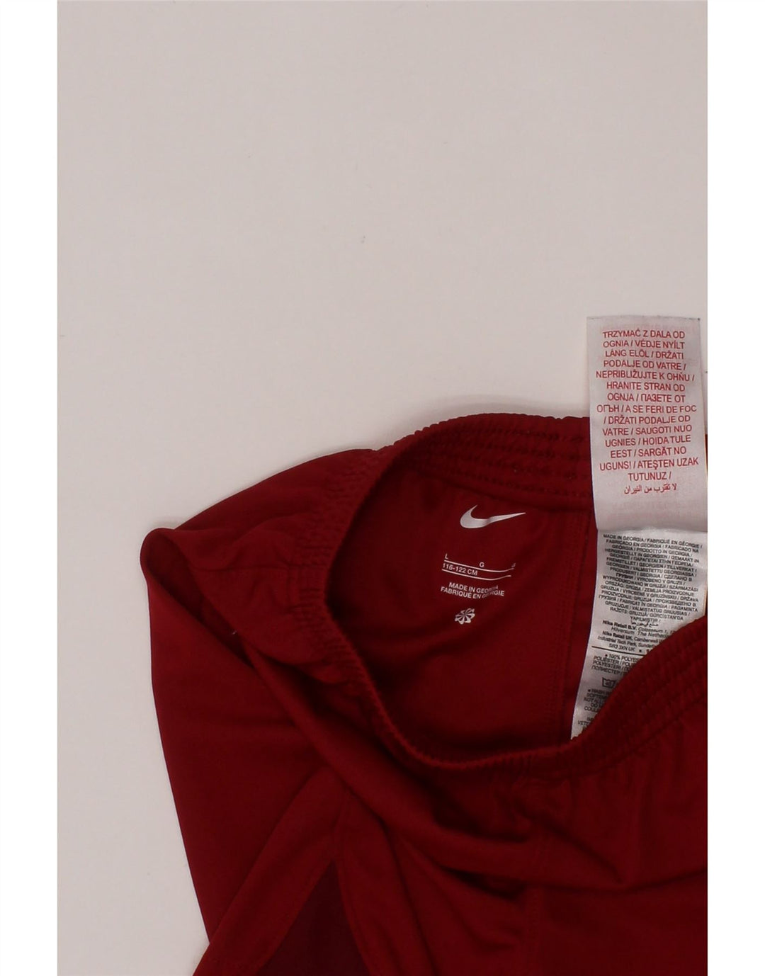 NIKE Boys Liverpool Sport Shorts 6-7 años Grande Rojo Poliéster