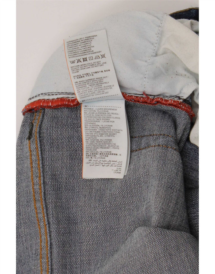 Superdry Vaqueros Rectos Para Hombre W34 L30 Algodón Azul