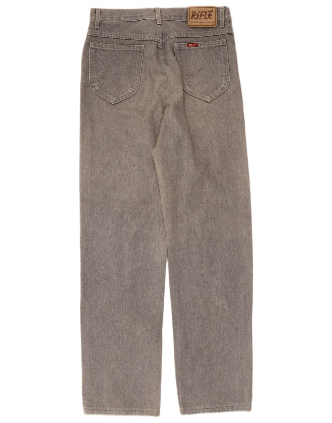 Vaqueros rectos para hombre Rifle W30 L31 Algodón gris