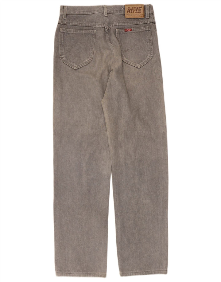 Vaqueros rectos para hombre Rifle W30 L31 Algodón gris