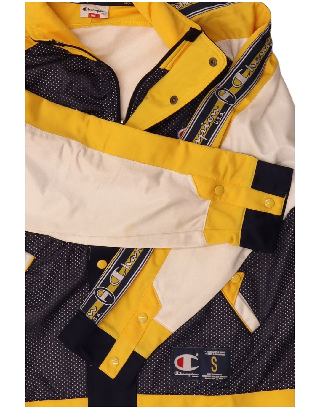 Champion Chaqueta de chándal holgada para hombre, talla pequeña, color azul marino