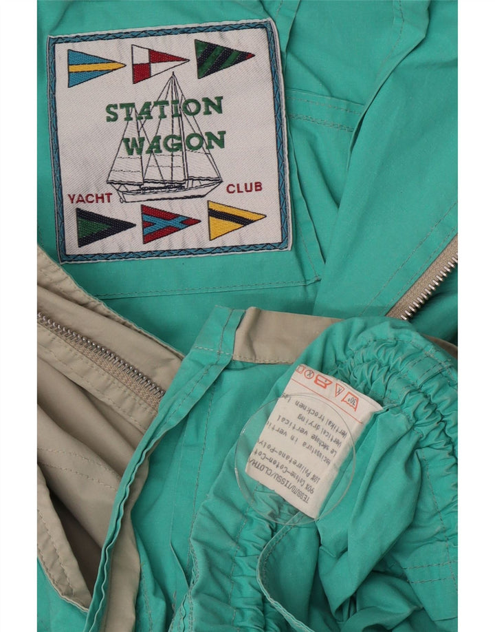 Chaqueta utilitaria vintage con capucha para hombre IT 48 Algodón gris medio