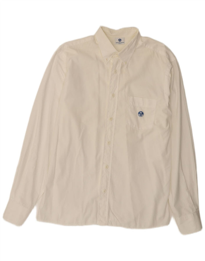 Camisa North Sails Hombre Grande Algodón Blanco