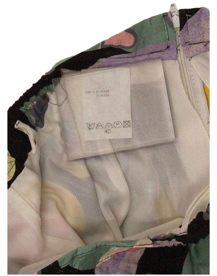 Falda plisada vintage para mujer EU 40 Mediana W30 Corazón multicolor