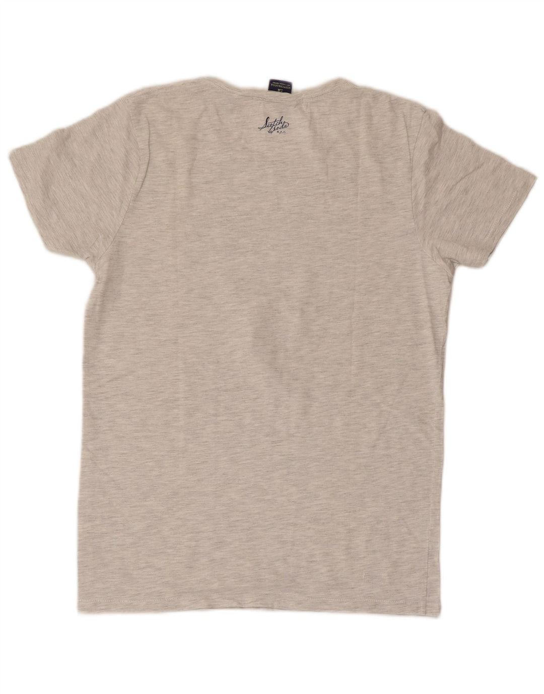 SCOTCH & SODA Camiseta gráfica para hombre Top Small Grey Cotton