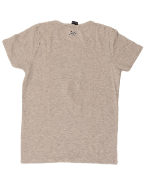 SCOTCH & SODA Camiseta gráfica para hombre Top Small Grey Cotton