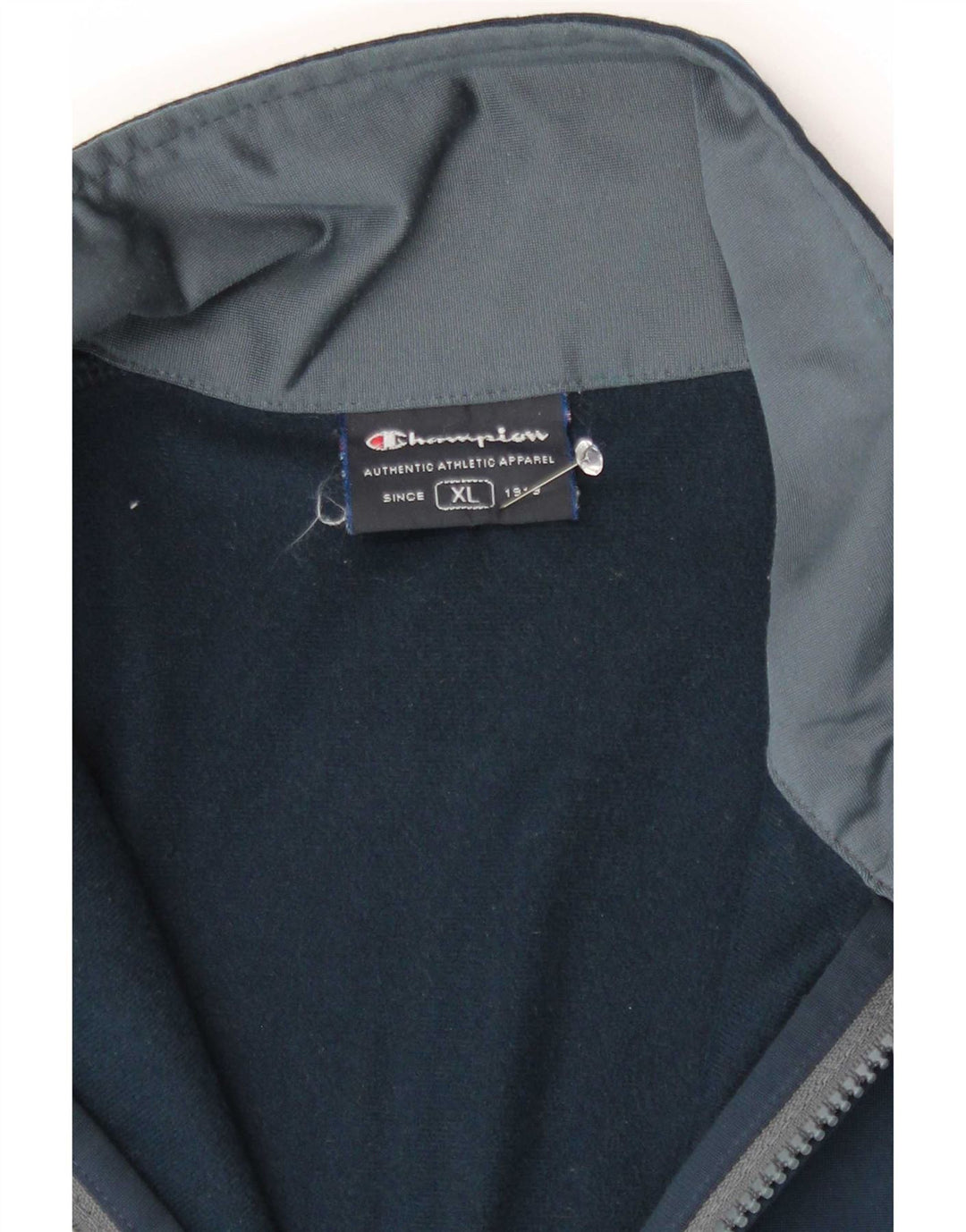 Champion Chaqueta de chándal para hombre XL Azul marino Colorblock Poliéster