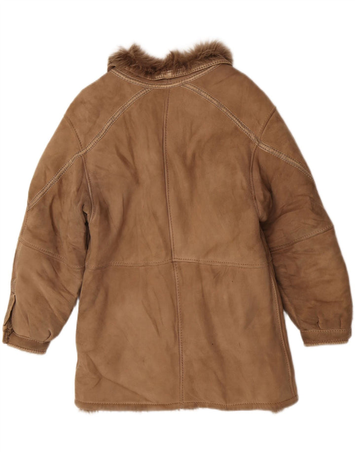 Chaqueta vintage de mujer shearling IT 44 Medium Beige Shearling