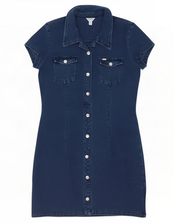 Guess Vestido vaquero para mujer UK 44 Grande Algodón azul marino
