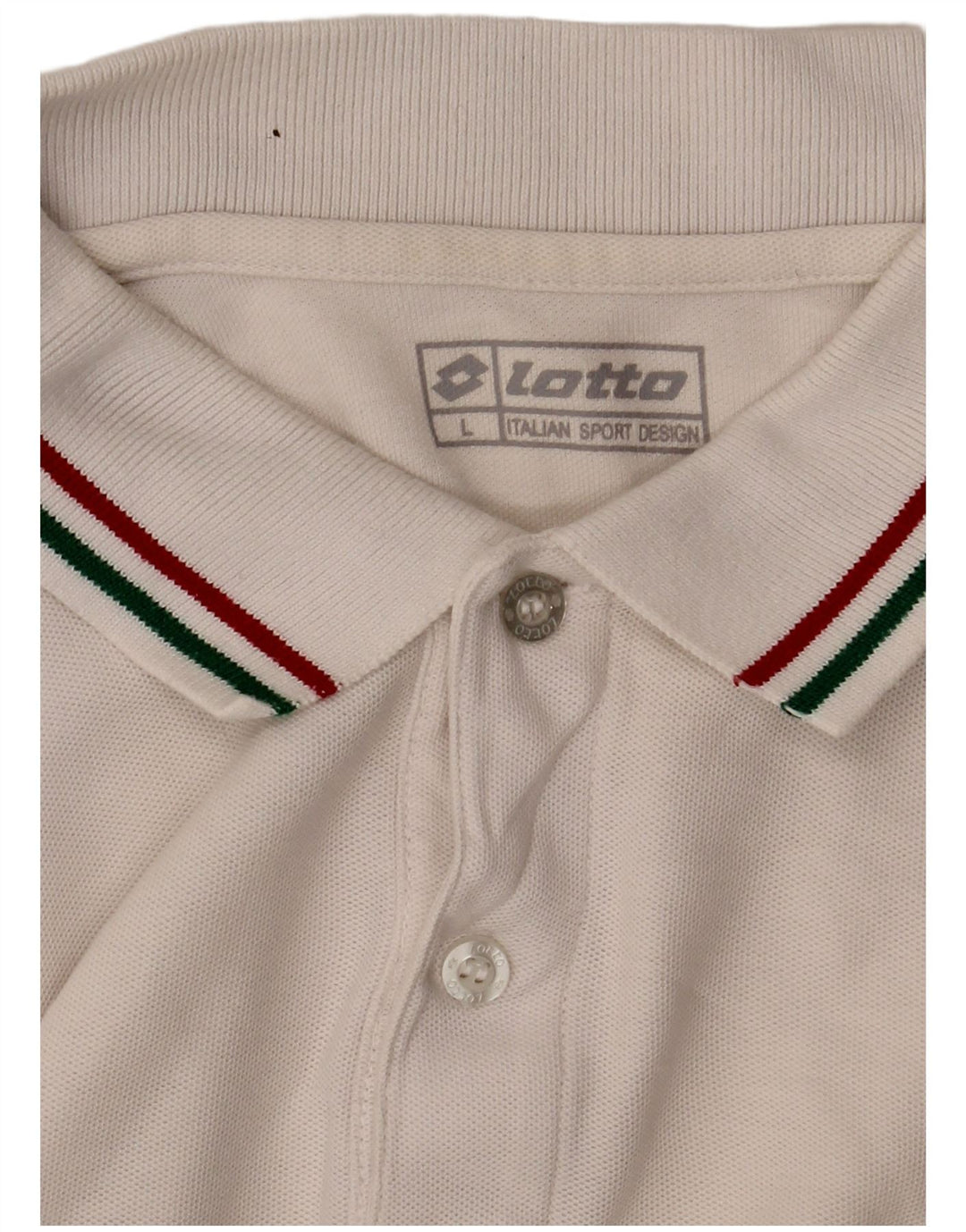 Polo Lotto Hombre Grande Blanco