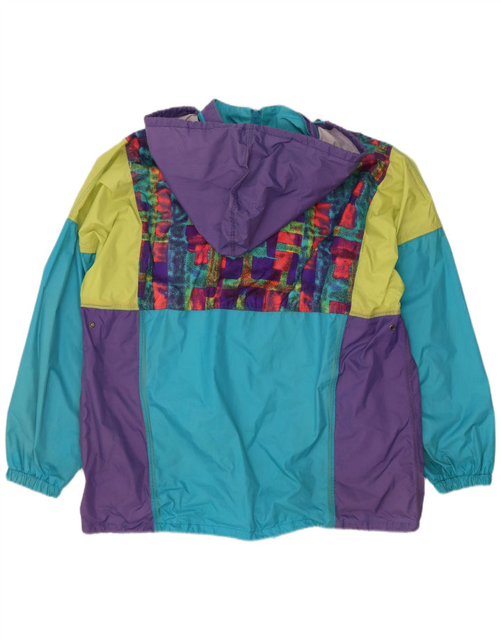 Shamp Chaqueta impermeable con capucha para hombre EU 48/50 Medium Multicolor Colourblock