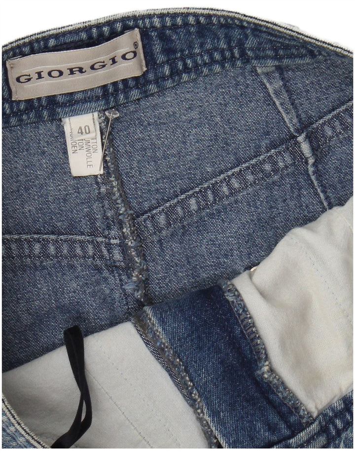 Falda vaquera vintage para mujer EU 40 Mediana W28 Algodón azul