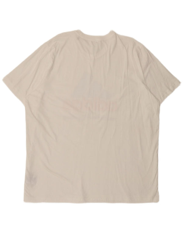 Adidas Camiseta gráfica para hombre Top 2XL Algodón blanco