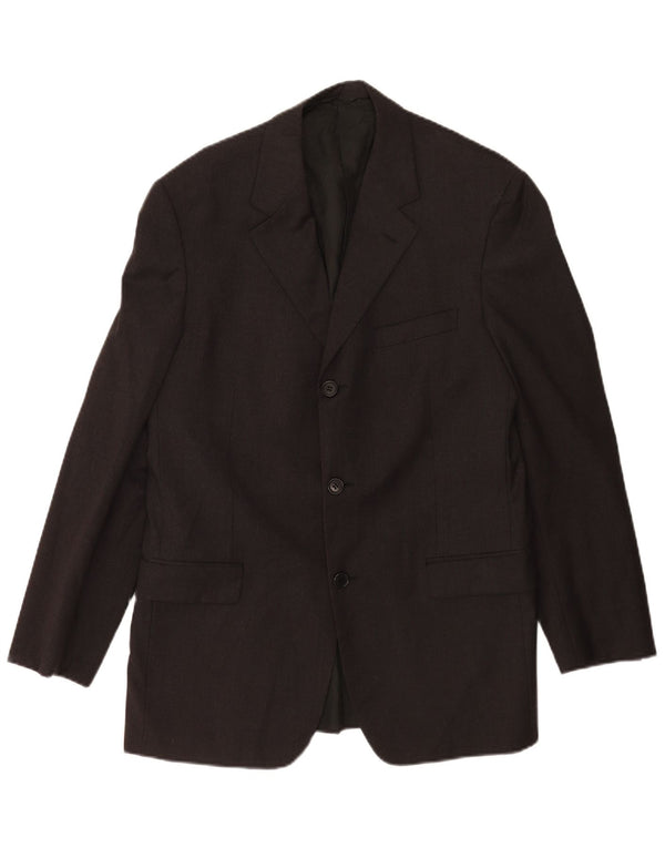 Cerruti 1881 Chaqueta tipo blazer de 3 botones para hombre IT 50 grande de lana negra