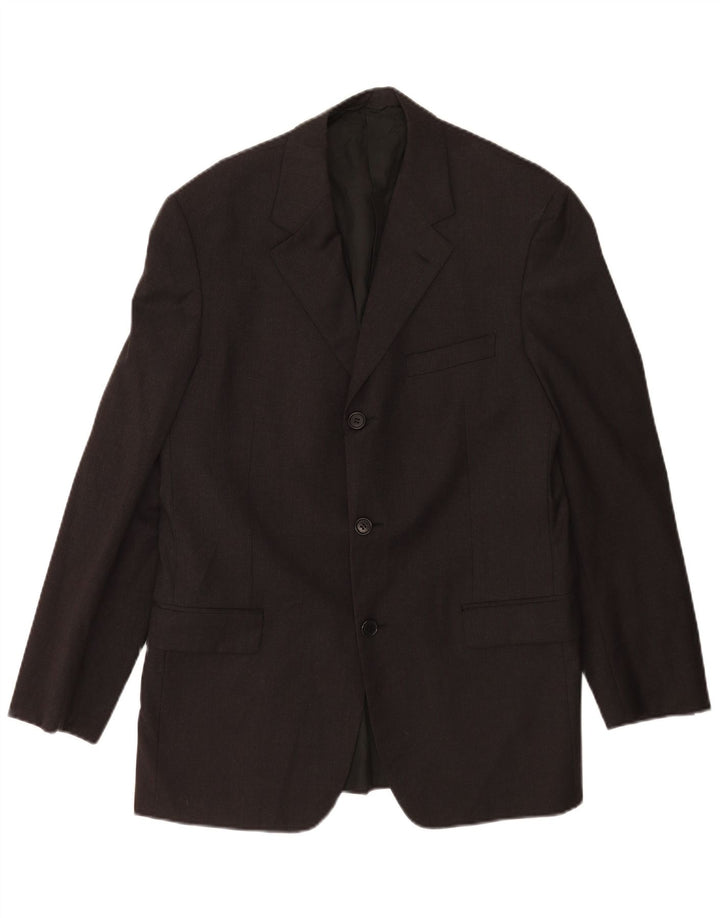 Cerruti 1881 Chaqueta tipo blazer de 3 botones para hombre IT 50 grande de lana negra