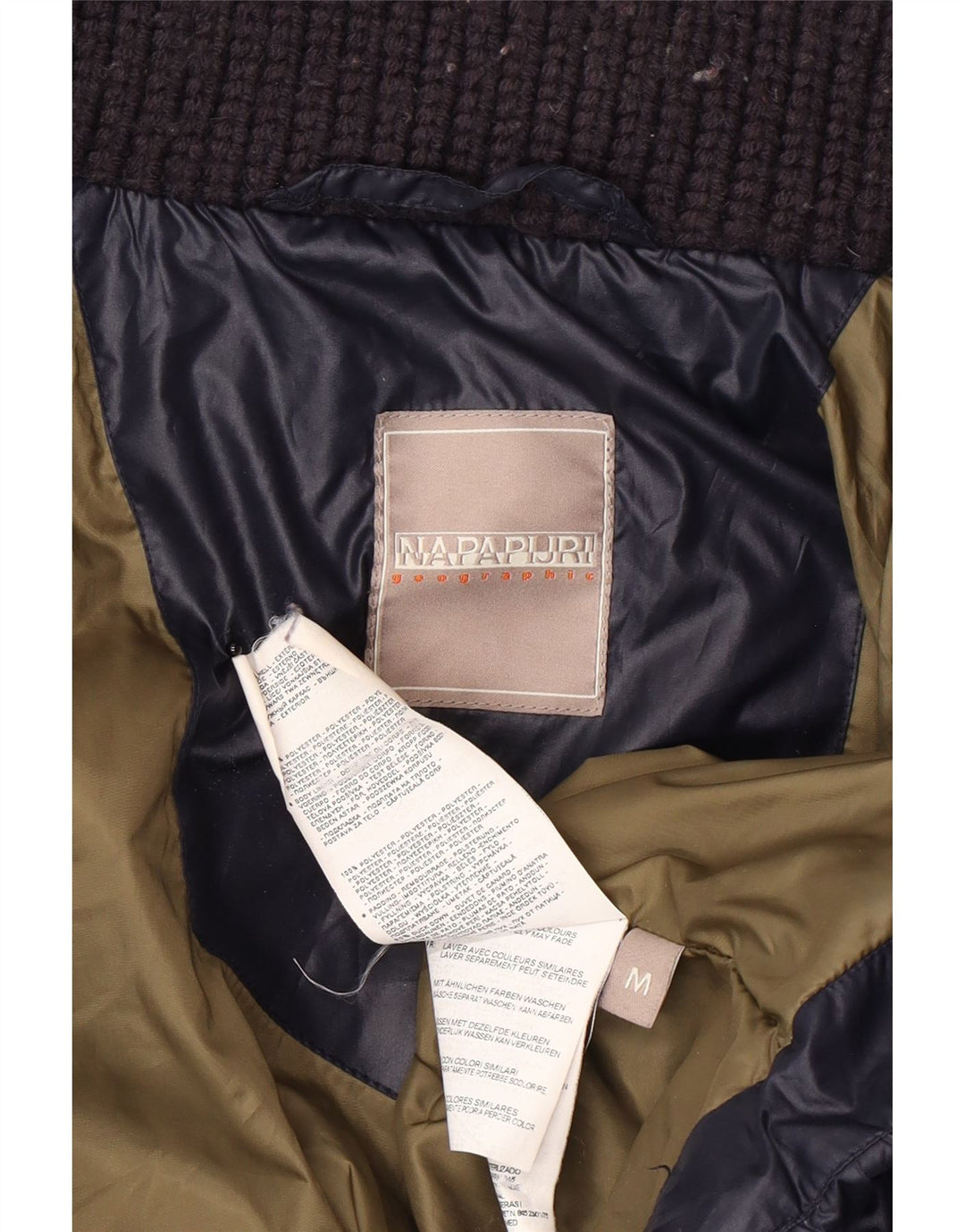Napapijri Chaqueta acolchada para mujer UK 44 Mediana Azul marino Poliéster