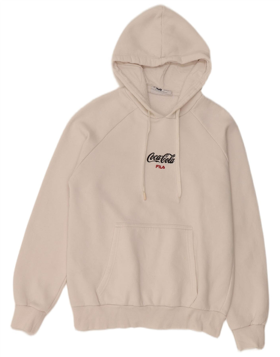Fila Hombre Coca-Cola Graphic Sudadera con capucha Jumper Small White