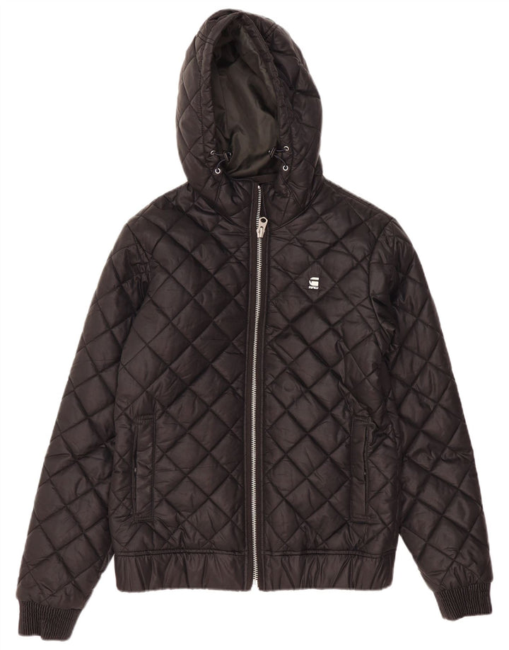 G-Star - Chaqueta acolchada con capucha para hombre, talla 36, color negro