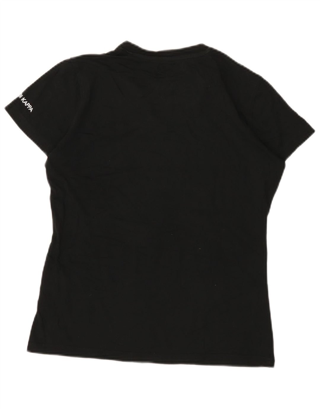 Kappa Camiseta para Mujer Top UK 12 Medium Black Cotton