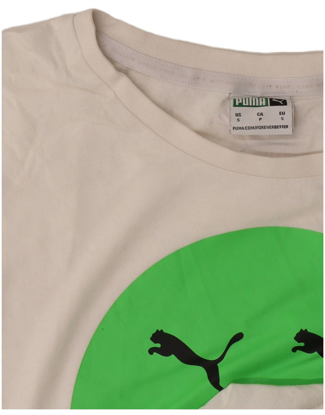 Puma - Camiseta gráfica para hombre, talla pequeña, color blanco