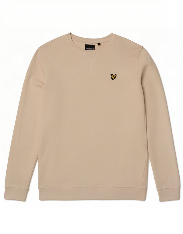 Lyle & Scott Hombre Sudadera Jumper Medium Off White Algodón