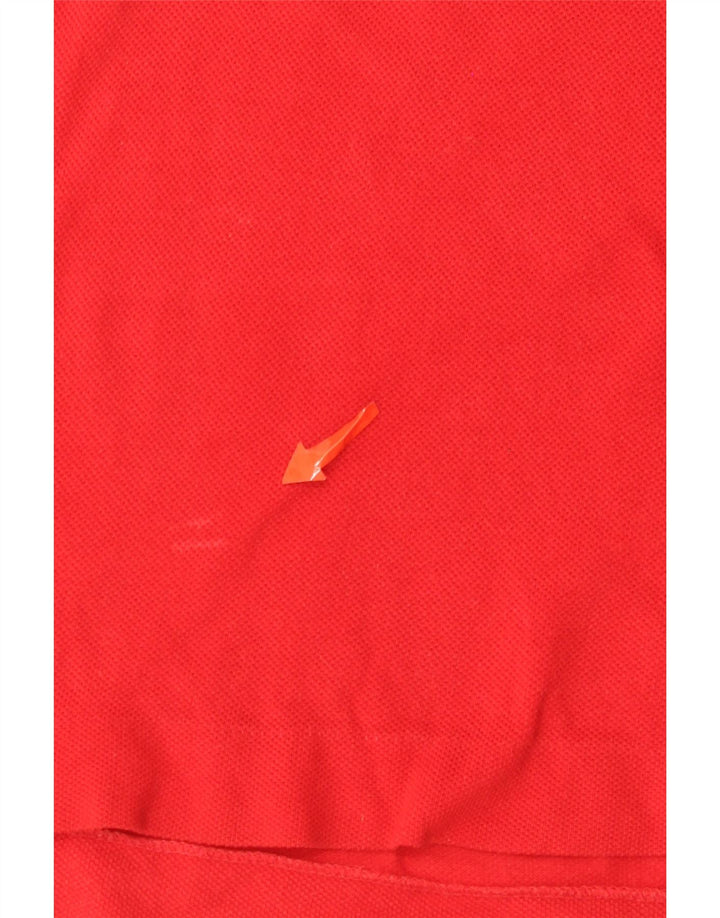 Polo Lacoste para hombre talla 7 2XL algodón rojo