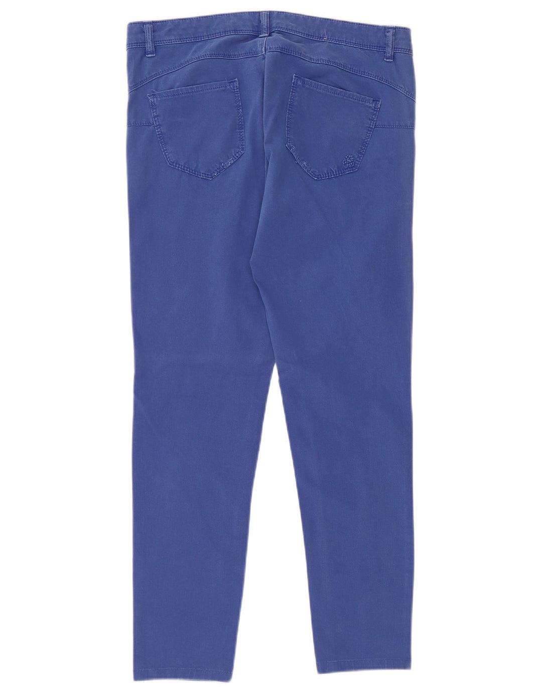 BENETTON Pantalones informales súper ajustados para mujer W30 L27 Algodón azul