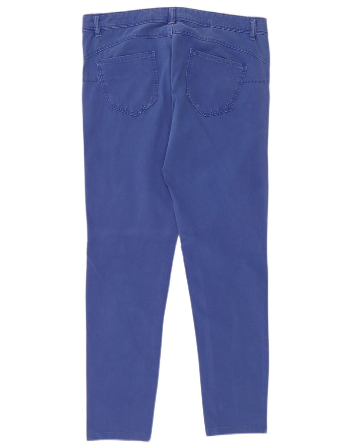 BENETTON Pantalones informales súper ajustados para mujer W30 L27 Algodón azul