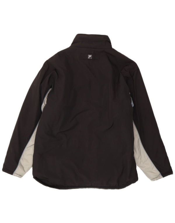 Fila Chaqueta acolchada reversible para hombre IT 50 Large Poliéster con bloques de color negro