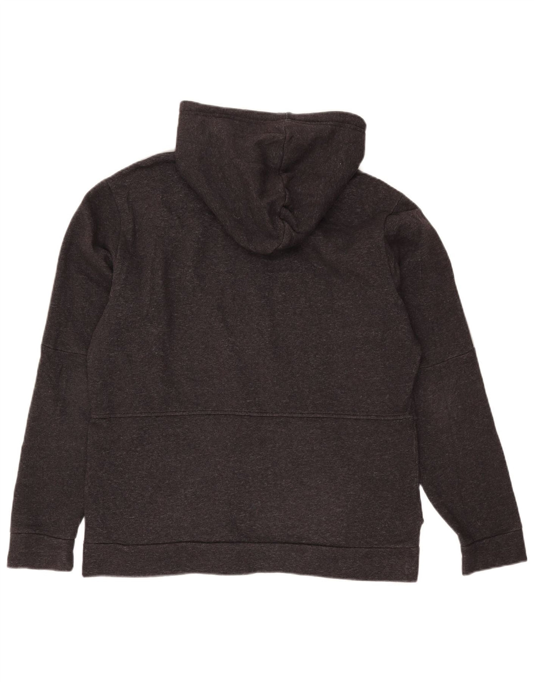 Adidas - Sudadera con capucha y cremallera para hombre, algodón moteado gris grande