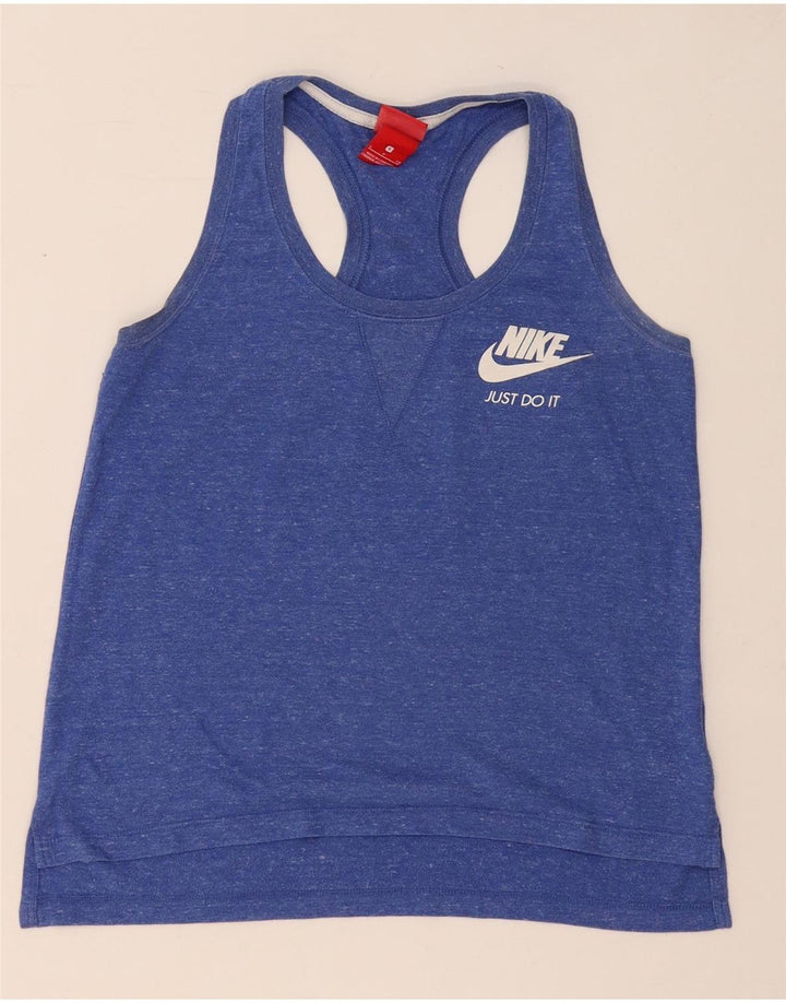 Nike - Camiseta sin mangas para mujer, talla 40, talla pequeña, color azul
