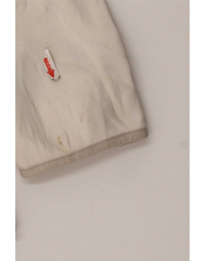 Adidas - Sudadera con capucha y cremallera gráfica para hombre, talla grande, color blanco roto