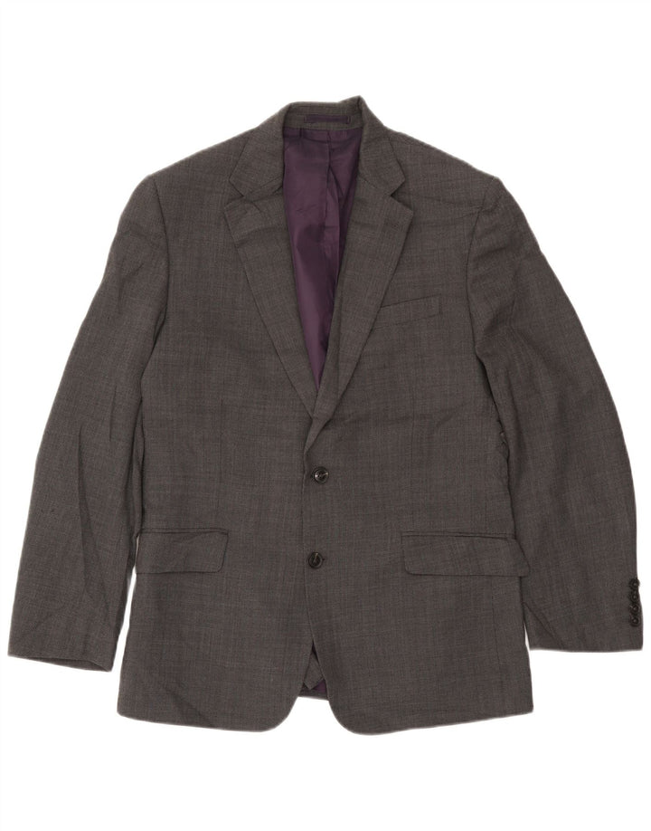 Marks & Spencer Chaqueta tipo blazer de corte regular con 2 botones para hombre UK 38 Gris medio