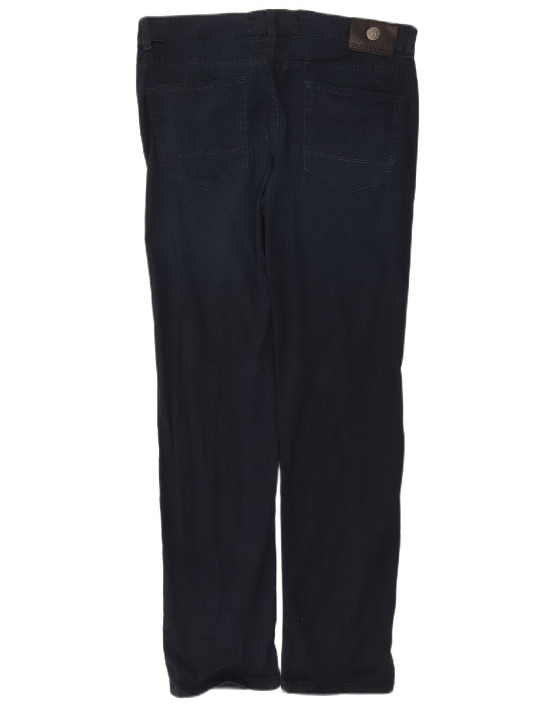 Pantalones Hombre Trussardi Rectos Casual W34 L31 Azul Marino