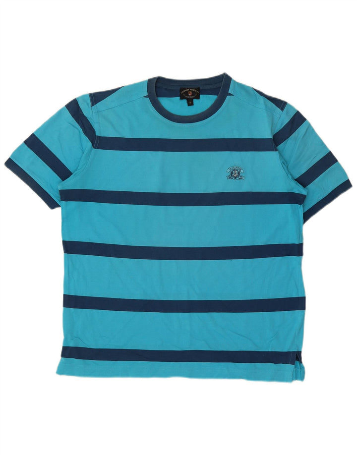 AMERIGO VESPUCCI Camiseta Hombre Top Rayas Azul Medio