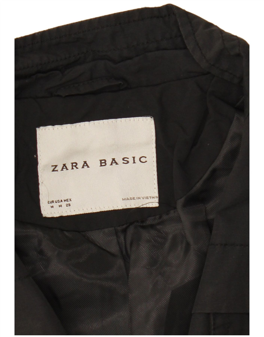 Zara - Chaqueta militar para mujer, talla 40, talla M, color negro