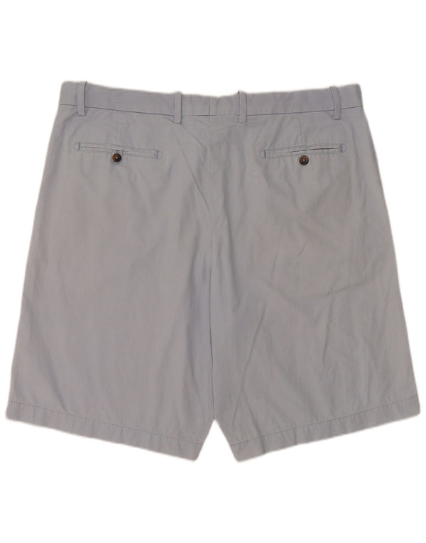 Marks & Spencer Pantalones cortos chinos Harbor azul para hombre W40 XL Algodón a rayas azules