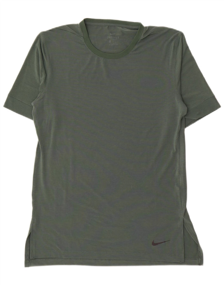 Camiseta Nike Dri Fit para hombre Top poliéster verde medio