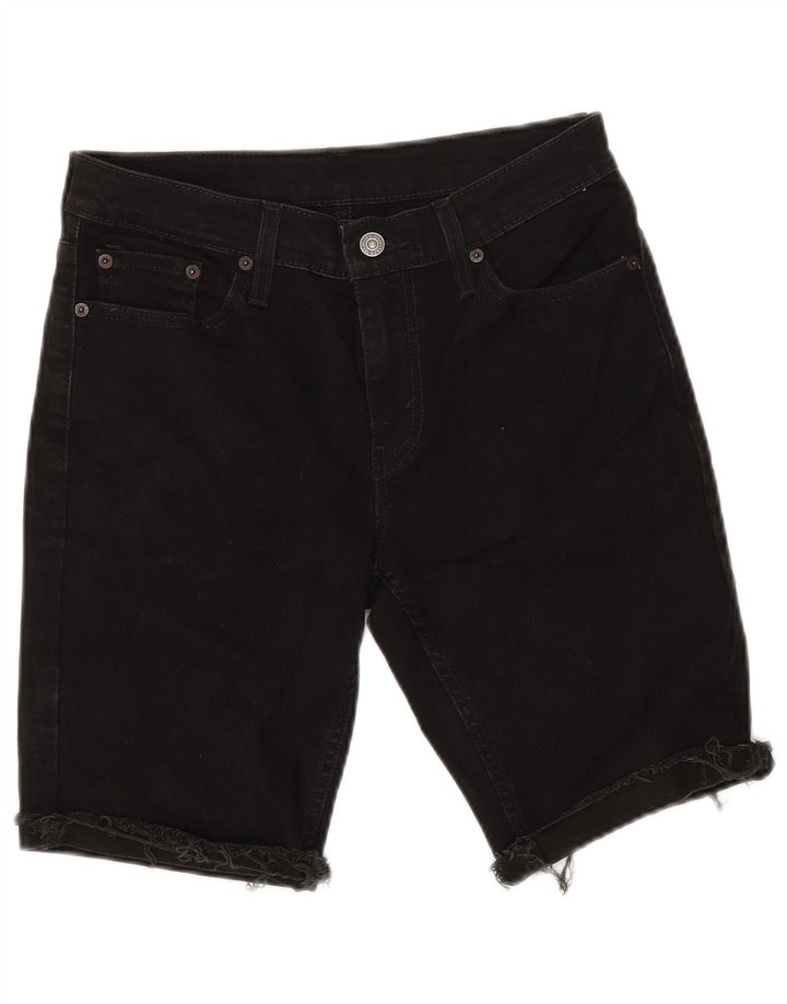 LEVI'S Pantalones cortos vaqueros 511 para mujer W30 Algodón negro mediano