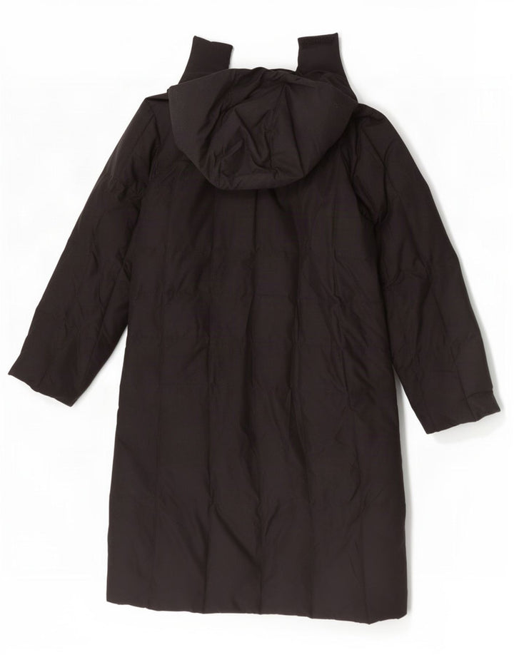 Sergio Tacchini Abrigo acolchado con capucha para mujer IT 44 Poliéster negro mediano