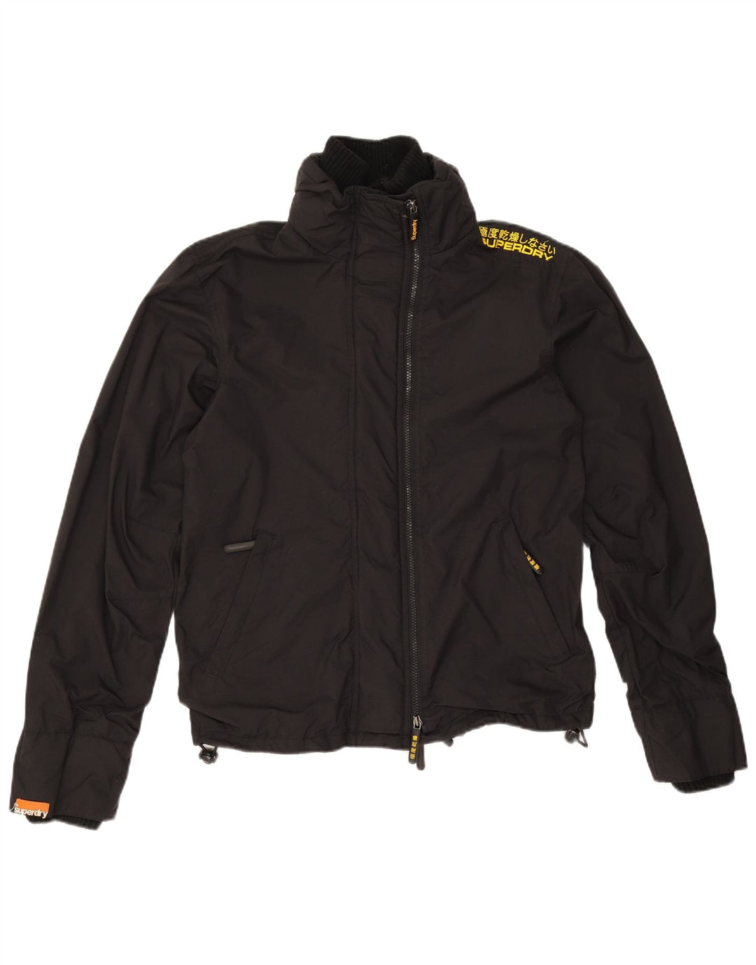 Superdry Chaqueta cortavientos para mujer UK 44 Medium Black Nylon