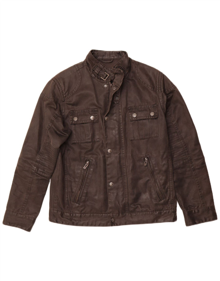 ENGBERS Chaqueta utilitaria para hombre UK 40 Grande Algodón negro
