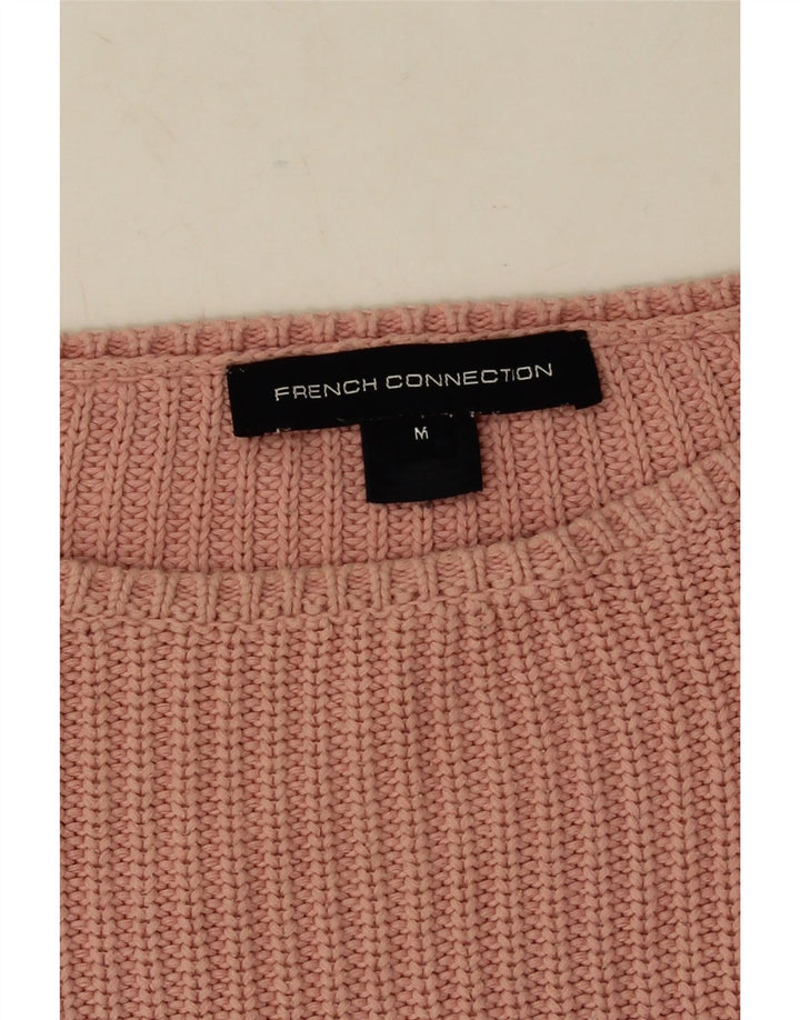 French Connection Suéter tipo jersey con cuello barco para mujer, talla 44, color rosa medio